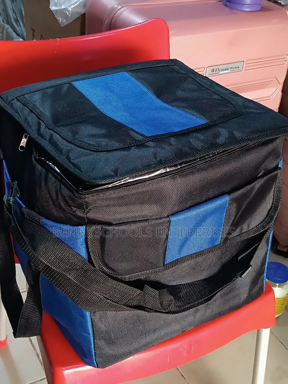 Biggest Extra Large Black Bue Warmer and Cooler Lunch Bag