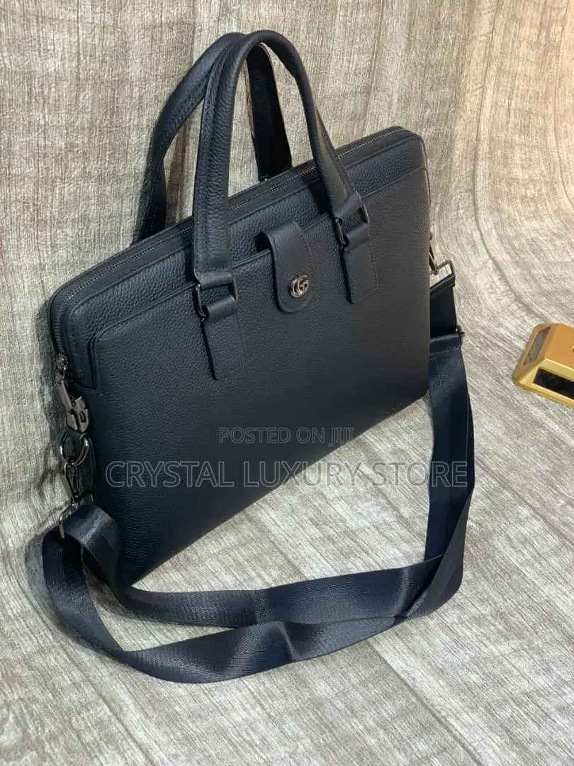 Gucci Quality Luxury Men Genuine Leather Laptop Bag