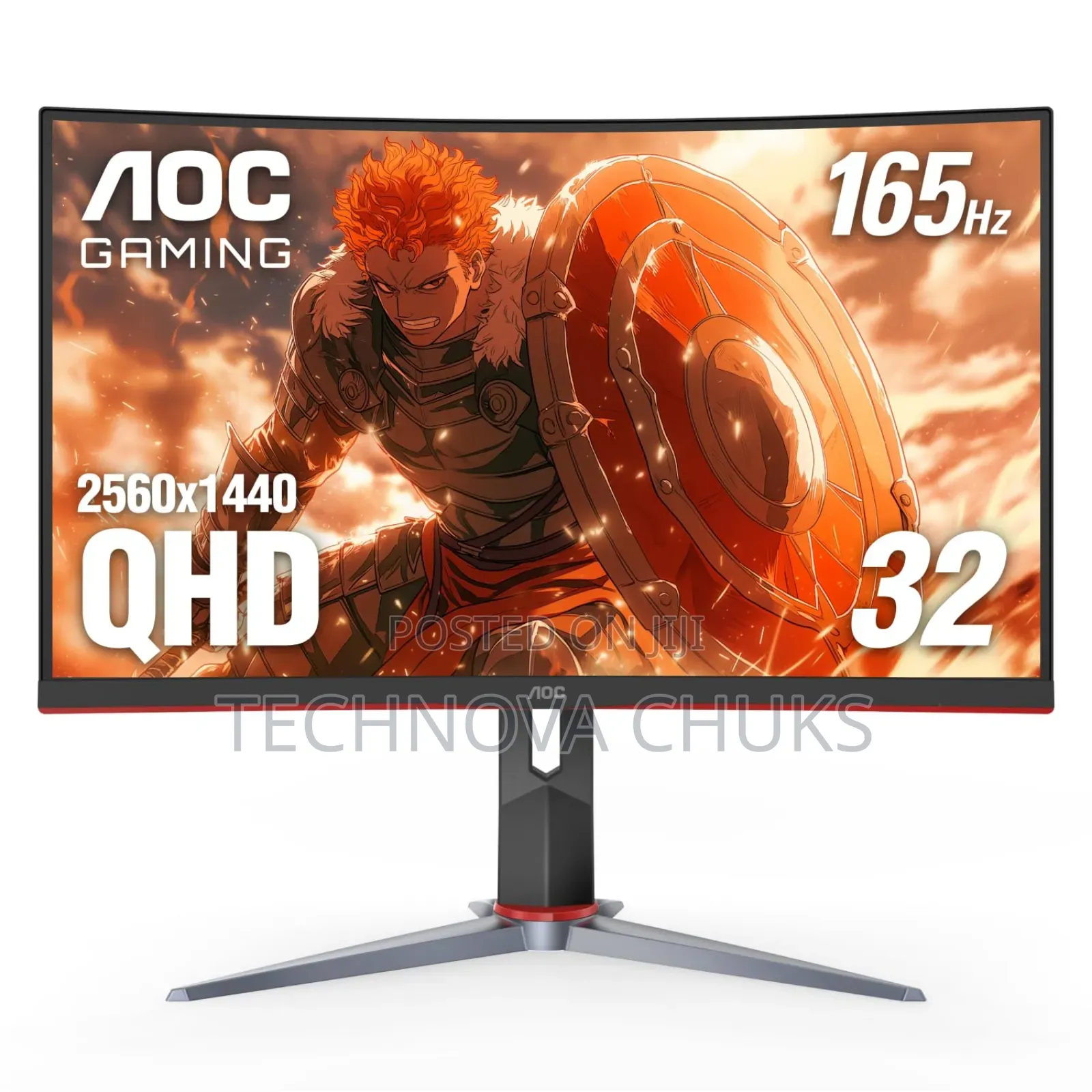 AOC CQ32G2S 32" Curved Frameless Gaming Monitor 1ms 165hz