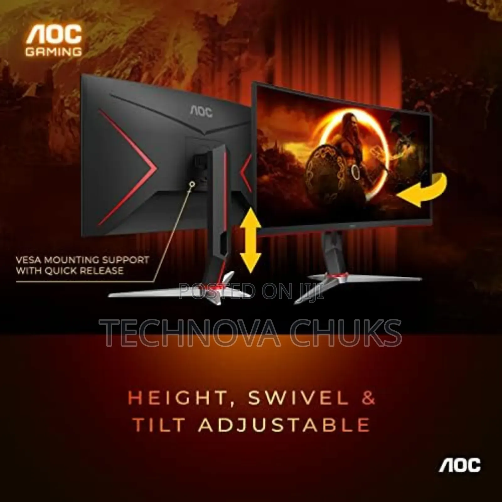 AOC CQ32G2S 32" Curved Frameless Gaming Monitor 1ms 165hz