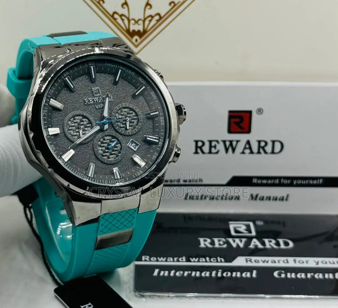 Reward Quality Luxury Men Rubber Strap Wristwatch