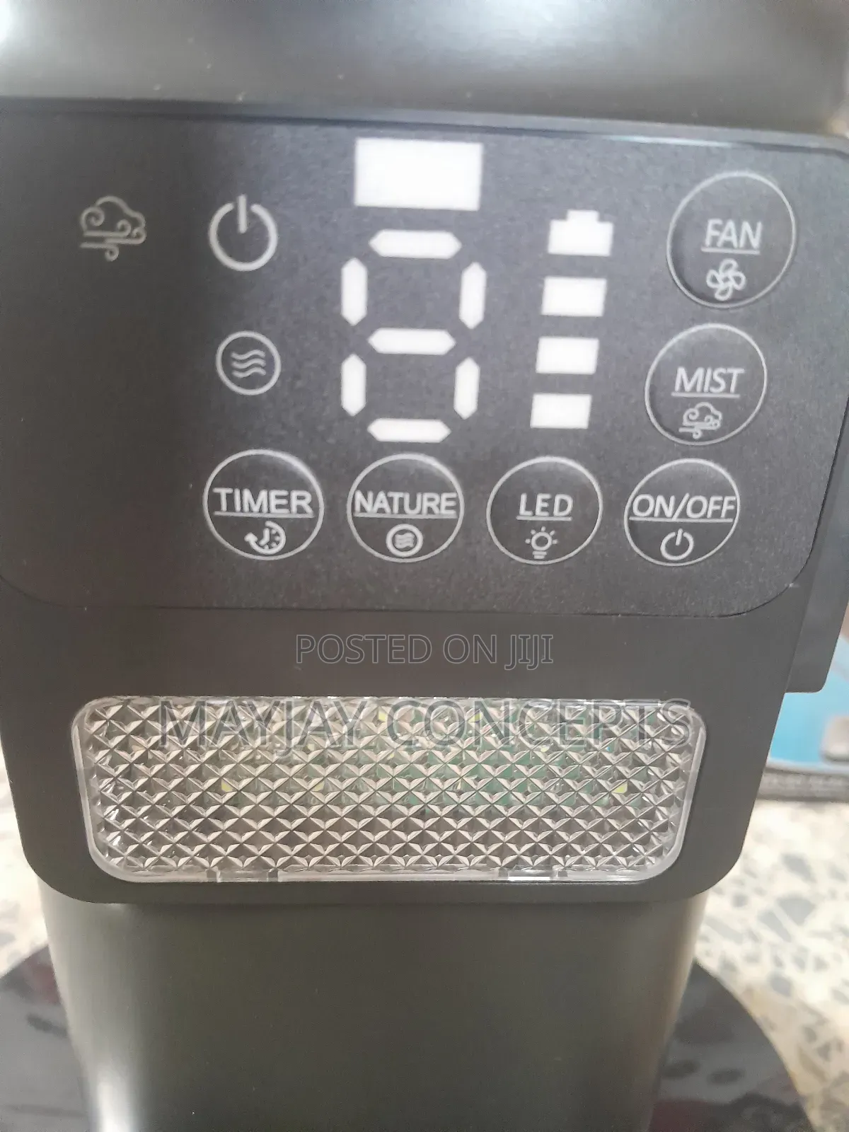 Century 18inches Rechargeable Mist Fan With Digital Display