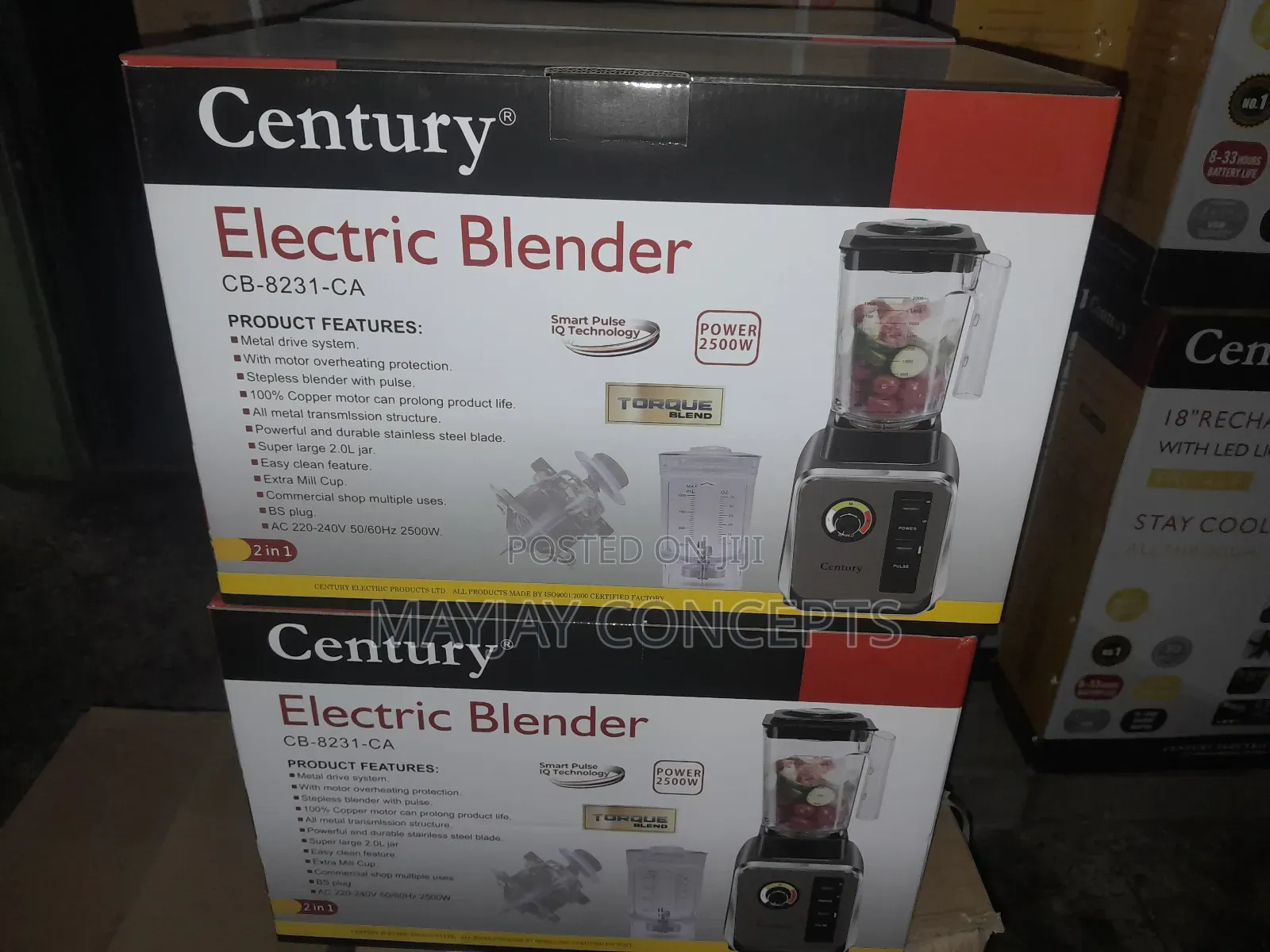 Century High Power Commercial Electric Blender-Torque Blend