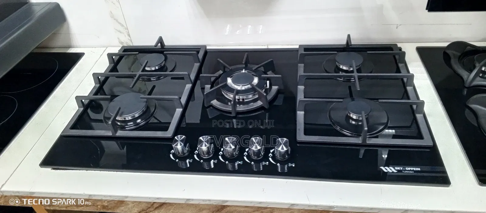 5 Burner In Built Cooker Hob Available