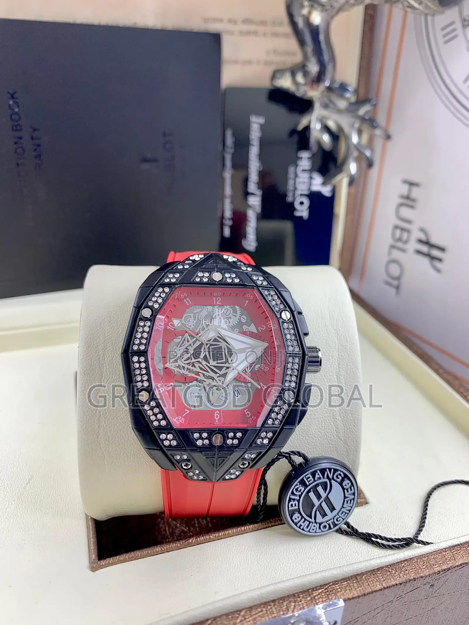 Hublot Rubber Stone Wristwatch