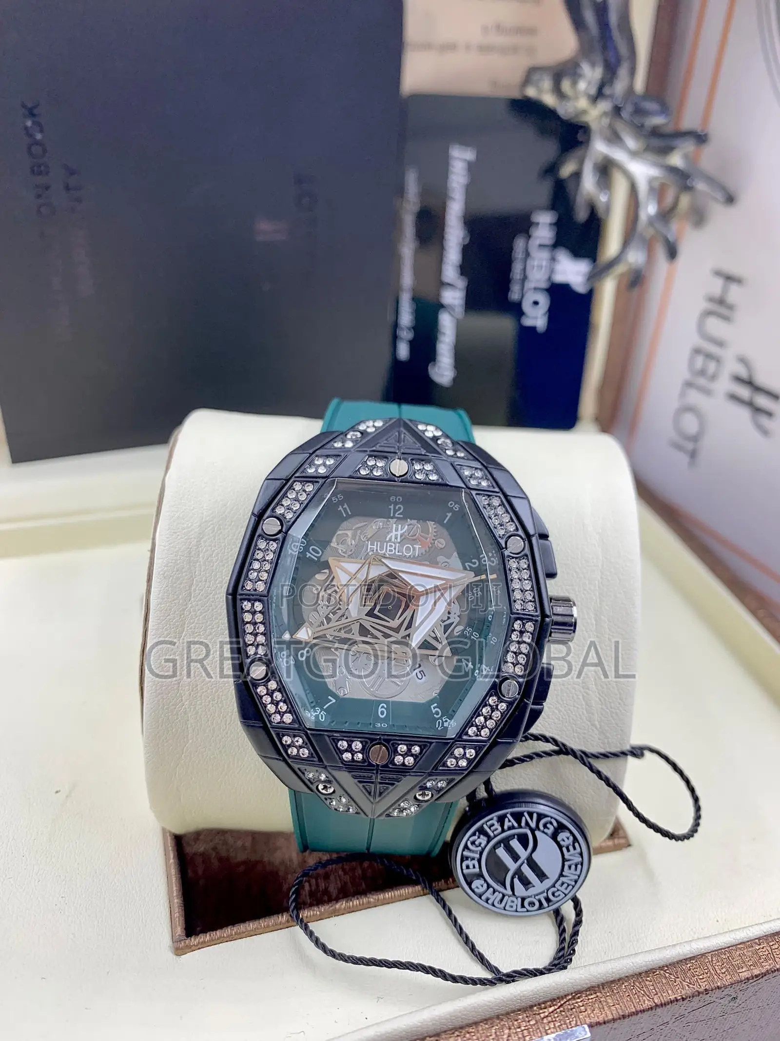 Hublot Rubber Stone Wristwatch