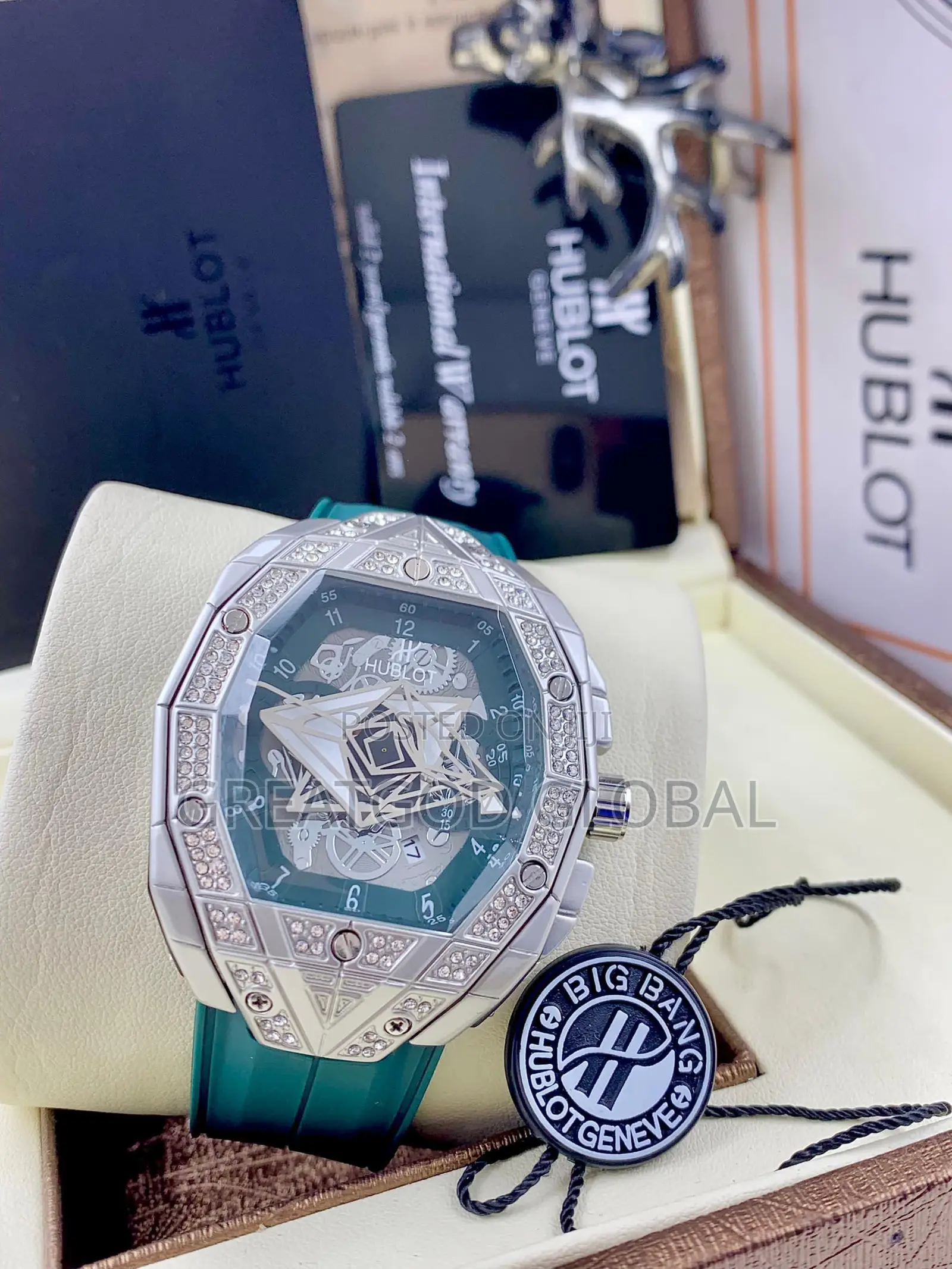 Hublot Rubber Stone Wristwatch