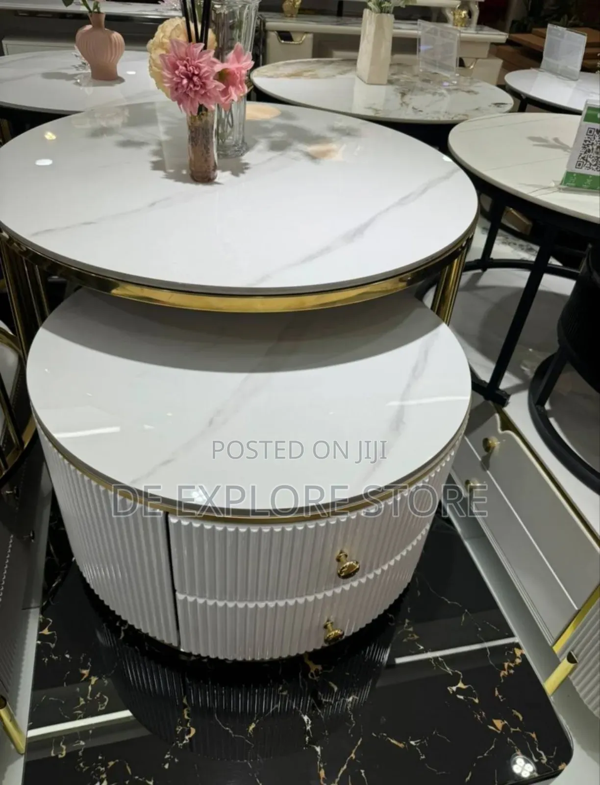 2 in 1 Center Table With Drawers