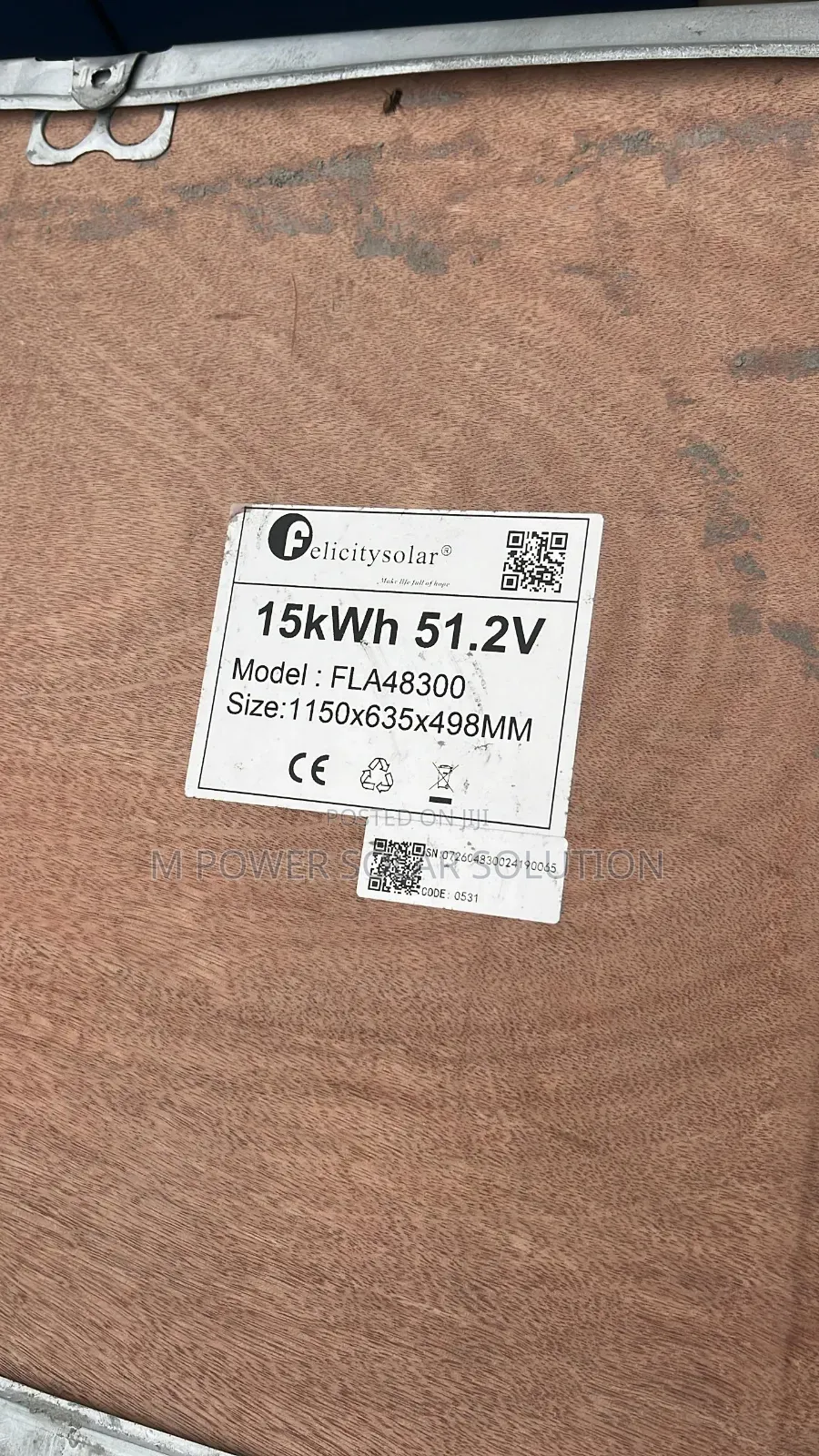 15kwh Felicity Lithium Battery