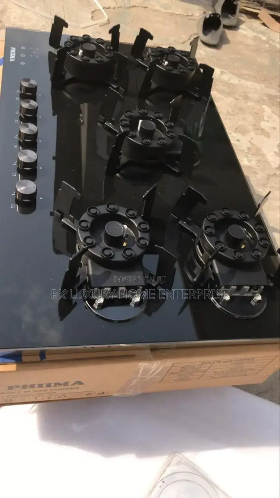 5 Burner Flip Up Gas