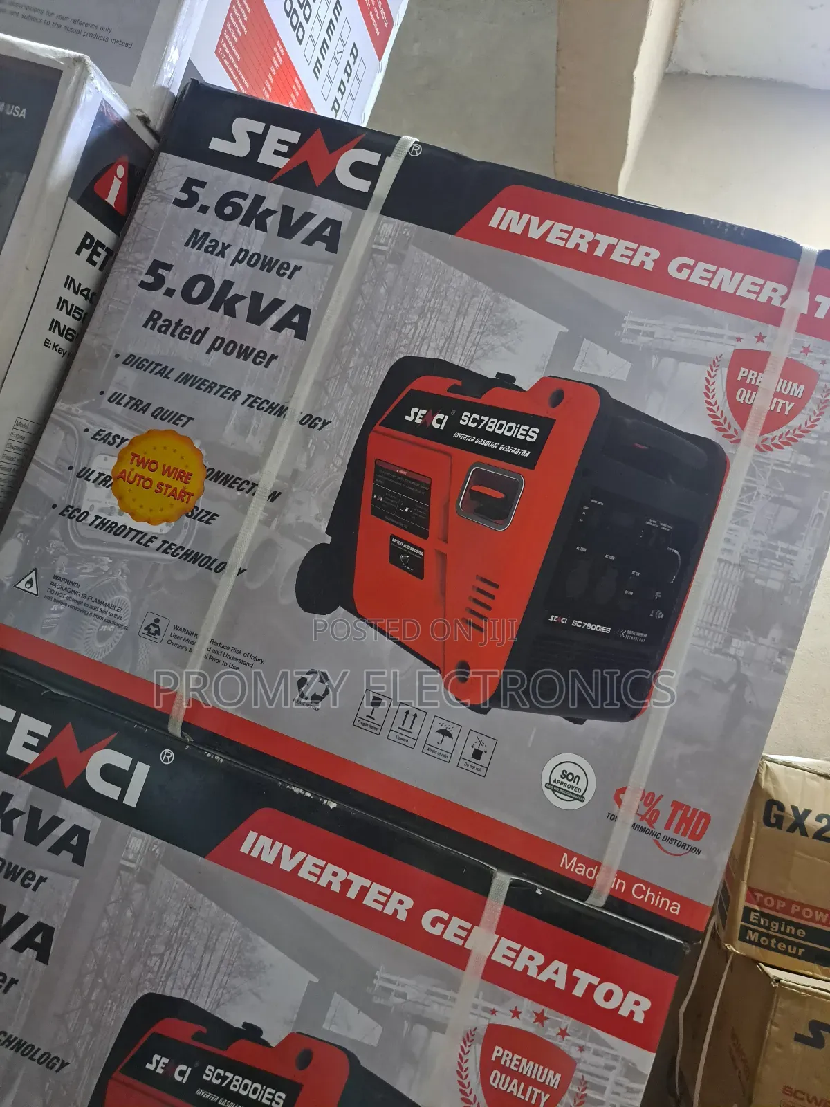 Senci 5.5kva Inverter Petrol Soundproof Gen