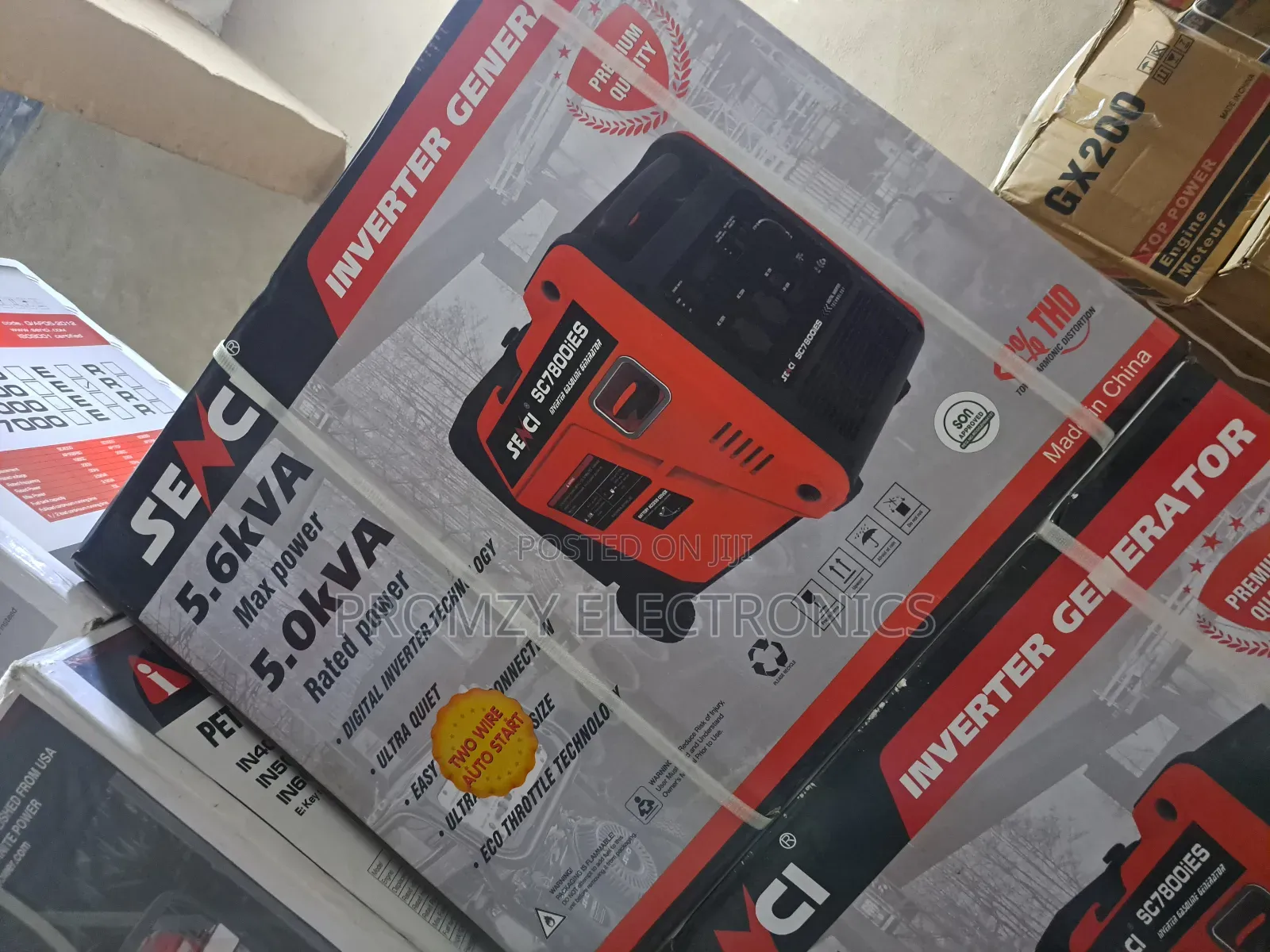New Product Senci Inverter Soundproof Petrol Gen Low Fuel