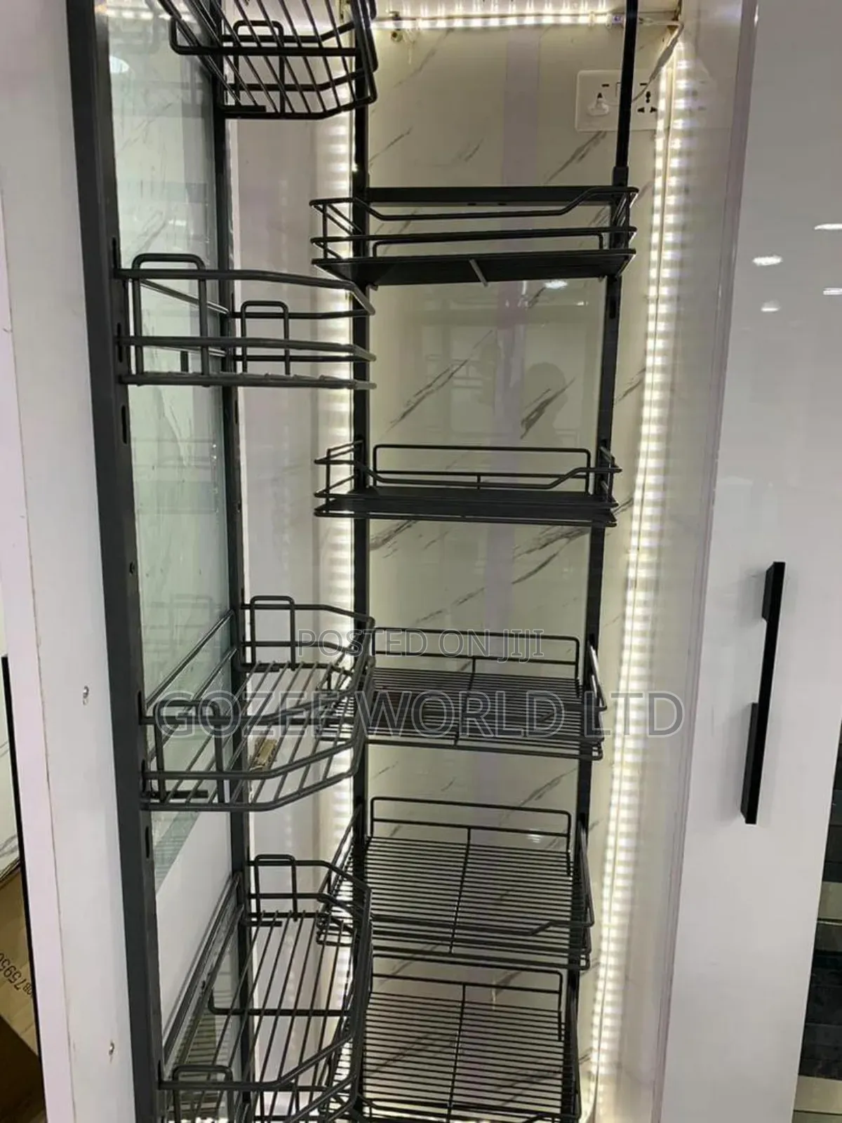Black 5 Layers Pantry
