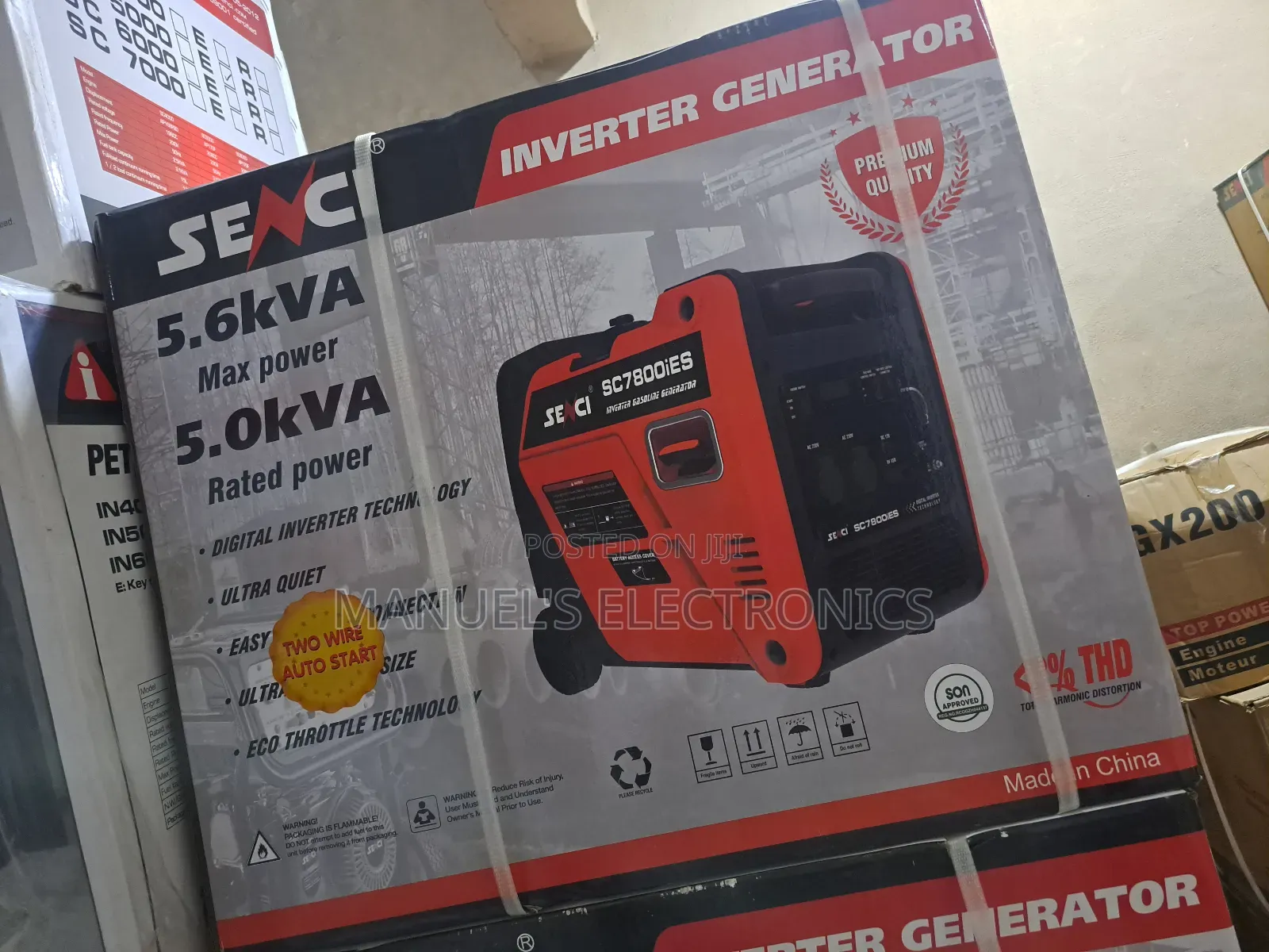 (5.5kva)Senci Inverter Soundproof Petrol Gen