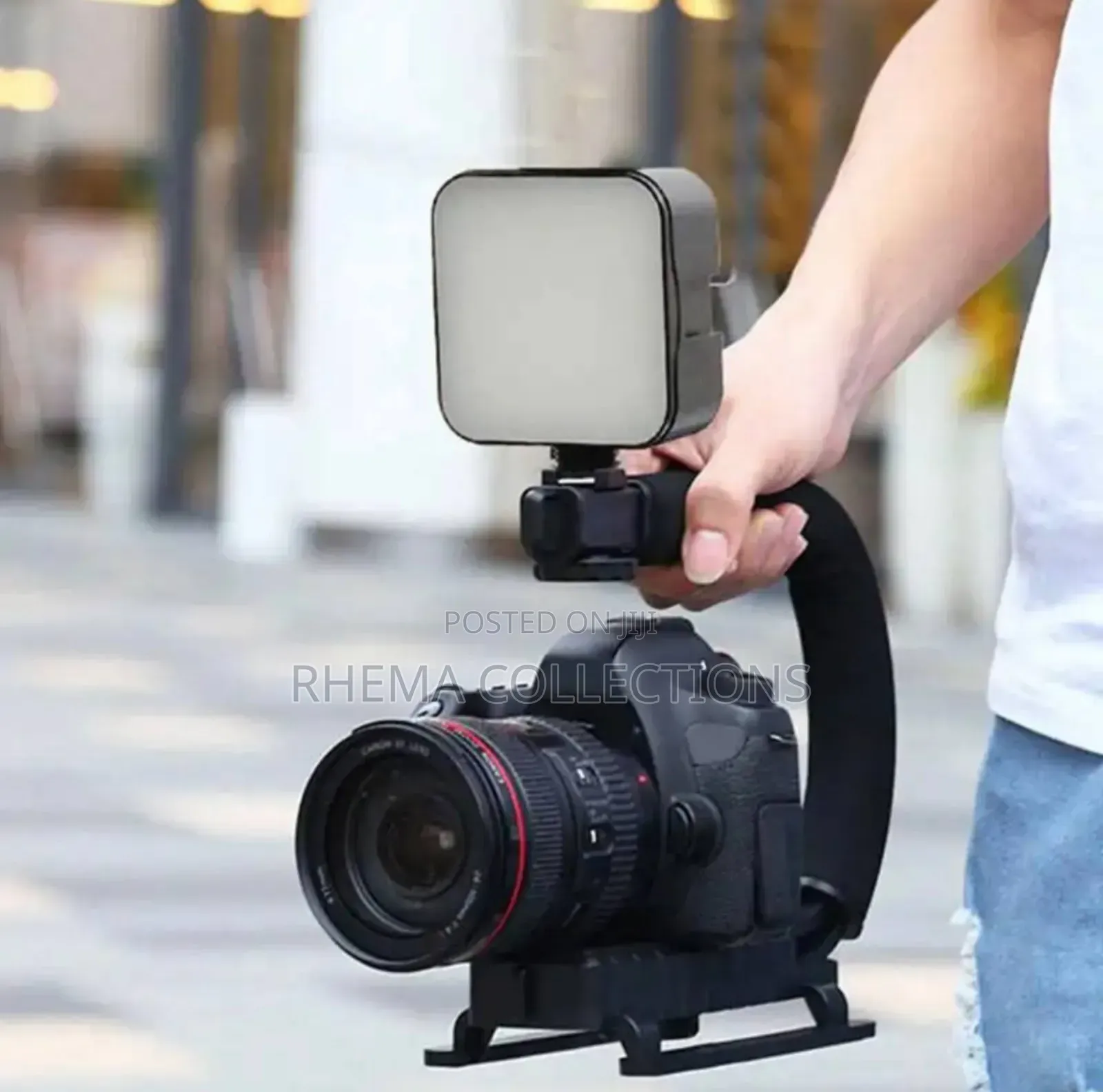 Professional Camera/Mobile Phone Stabilizer With Fill Light