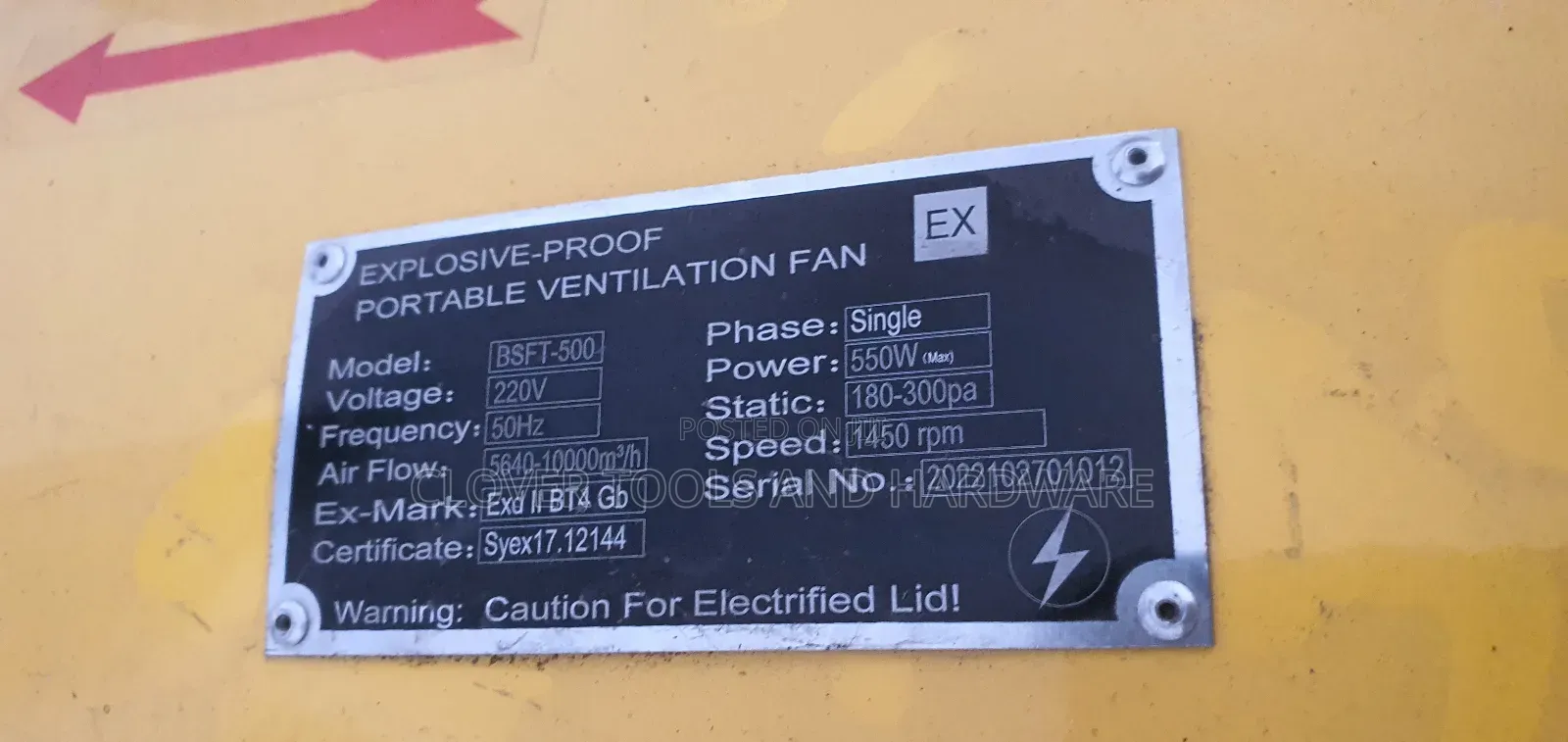 Extractor / Ventilation Fan 12" 18" 24" 220V