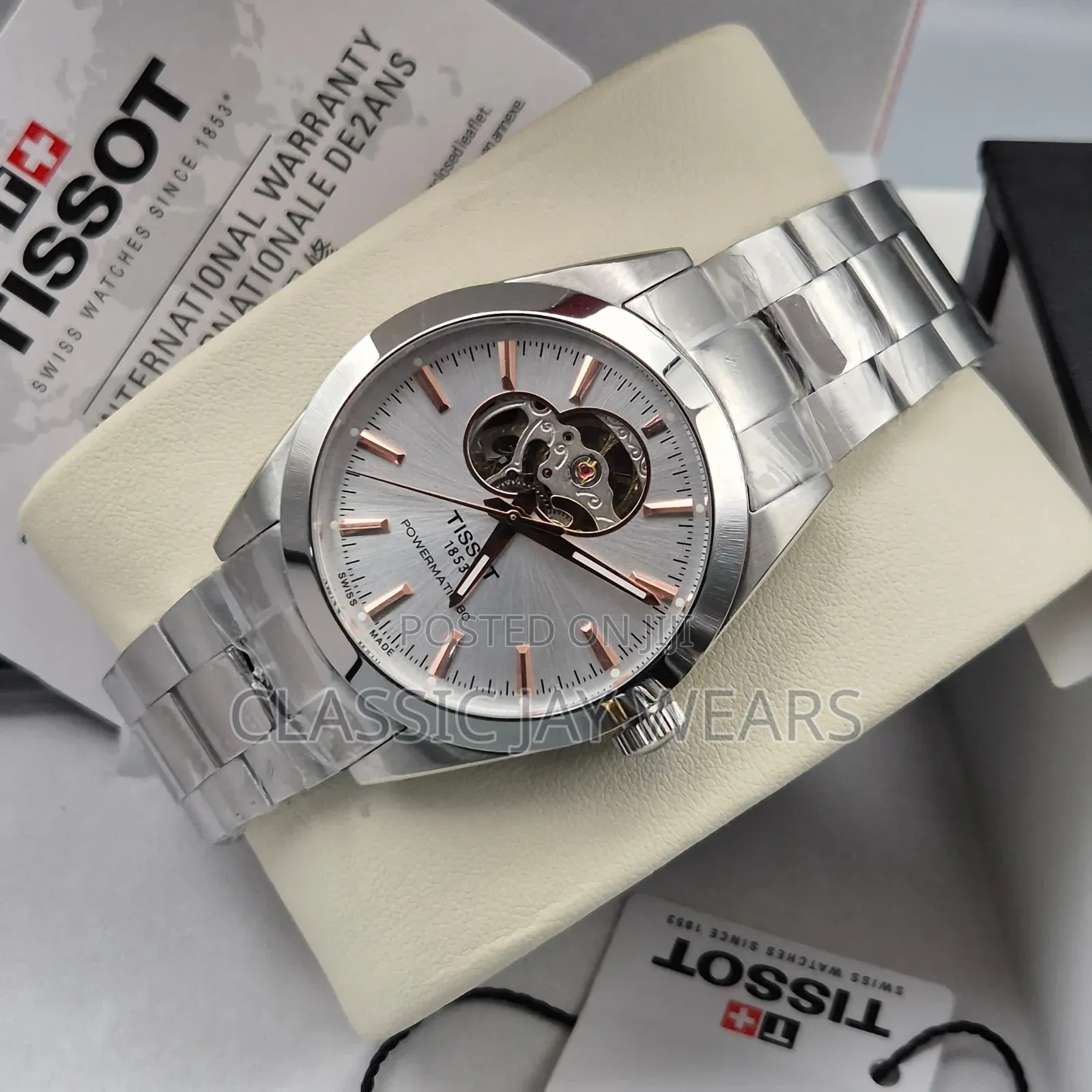 Automatic Tissot Chain Transparent Watch