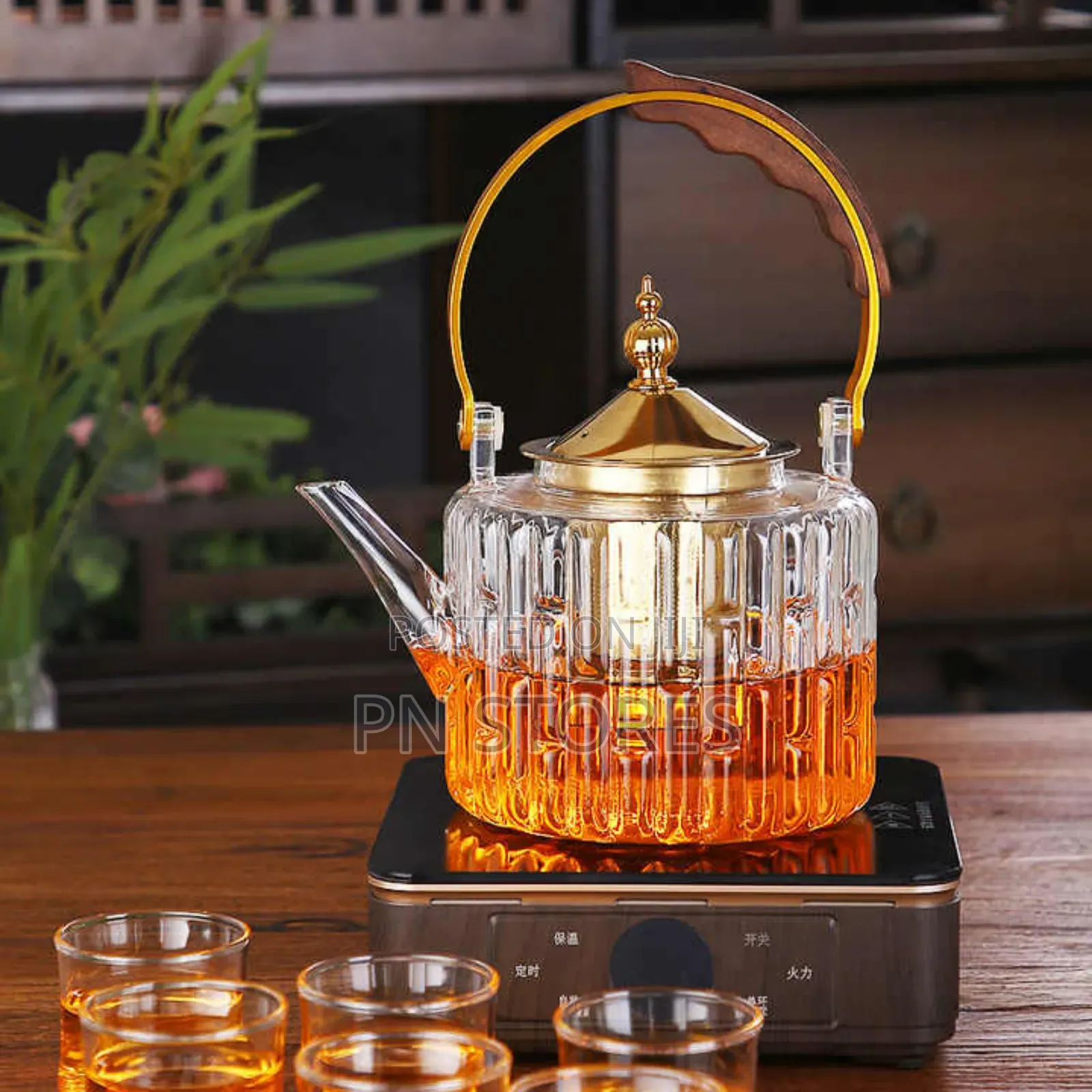 Portable Borosilicate Kettle. Heat Resistant