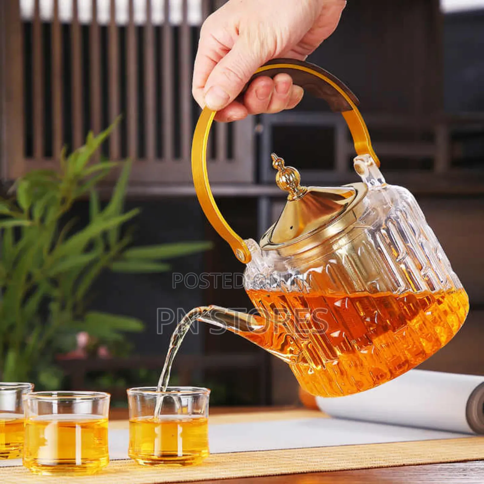 Portable Borosilicate Kettle. Heat Resistant