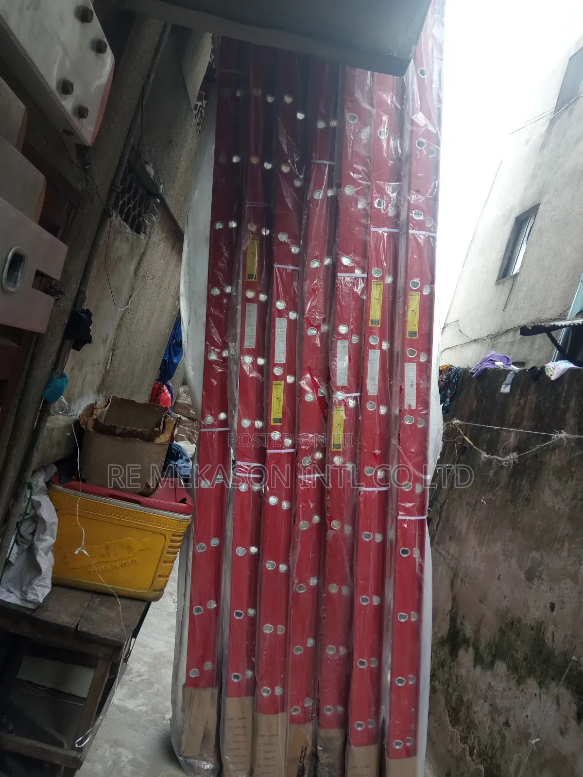 (20x2) 40ft Heavy Duty Industrial Fiberglass Extension Ladder