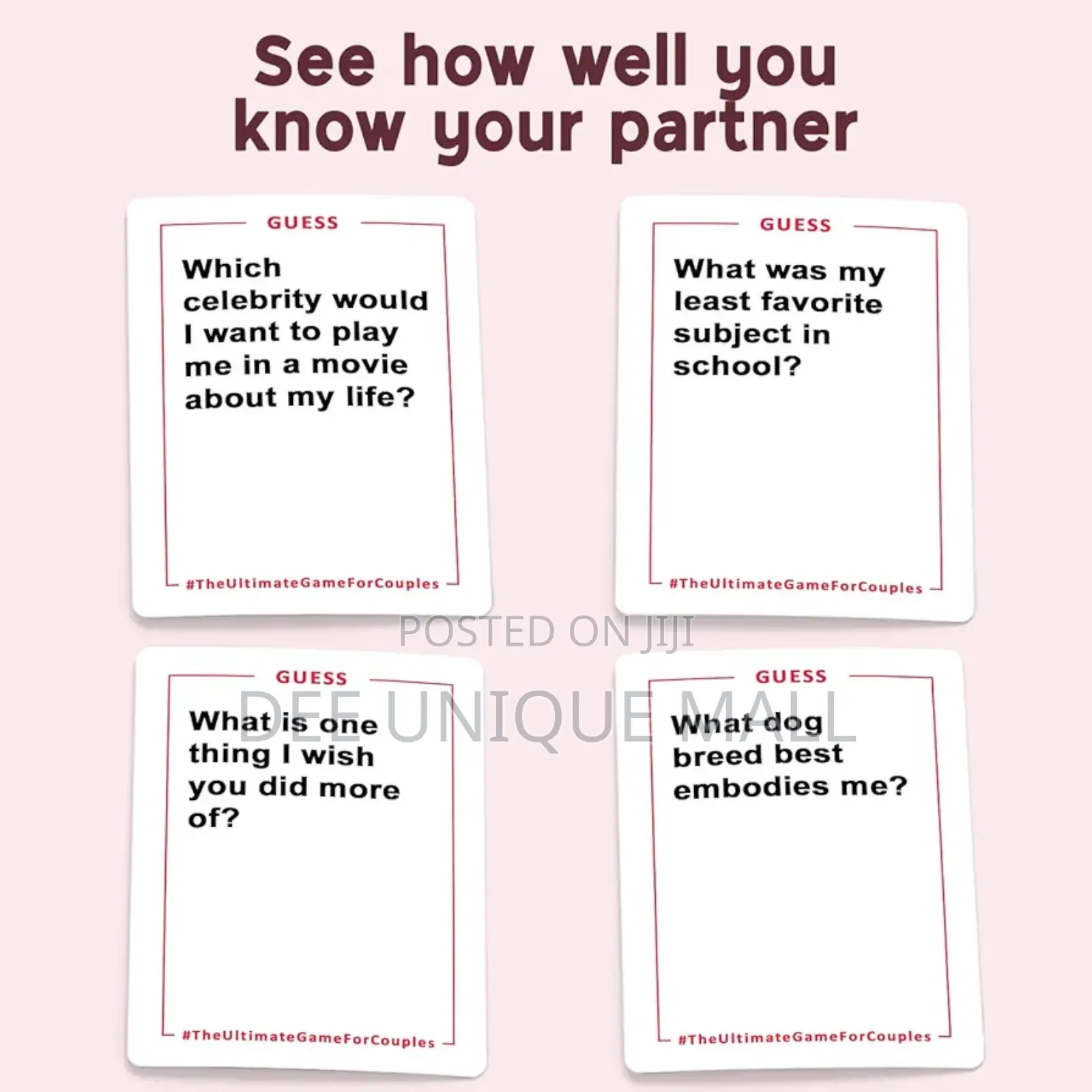 Card Game for Couples