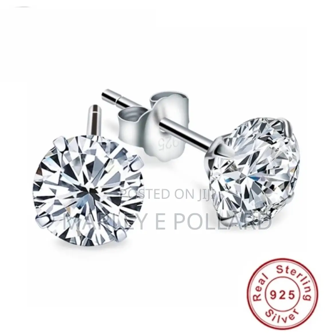 925 Sterling Silver Aaa+ Cz Earrings Studs