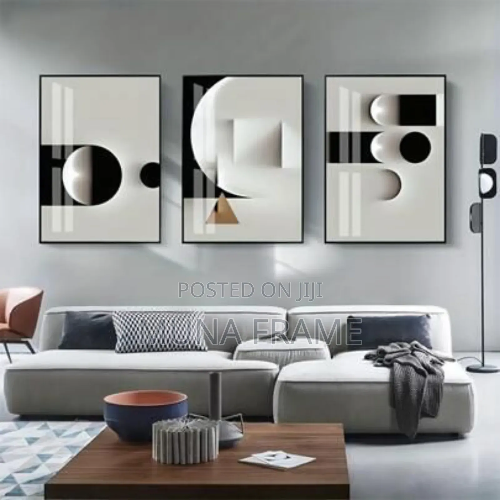 24/36 Inches Black.And White Acrylic Frame