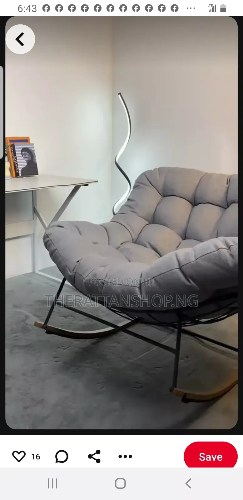 Cozy, Comfortable Rocking Chair