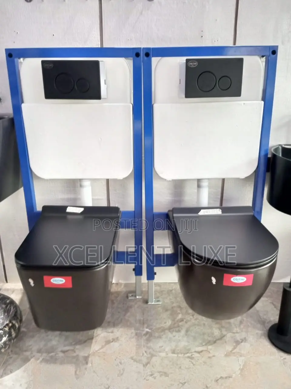 Black Conceal Water Closet (Round and Square)
