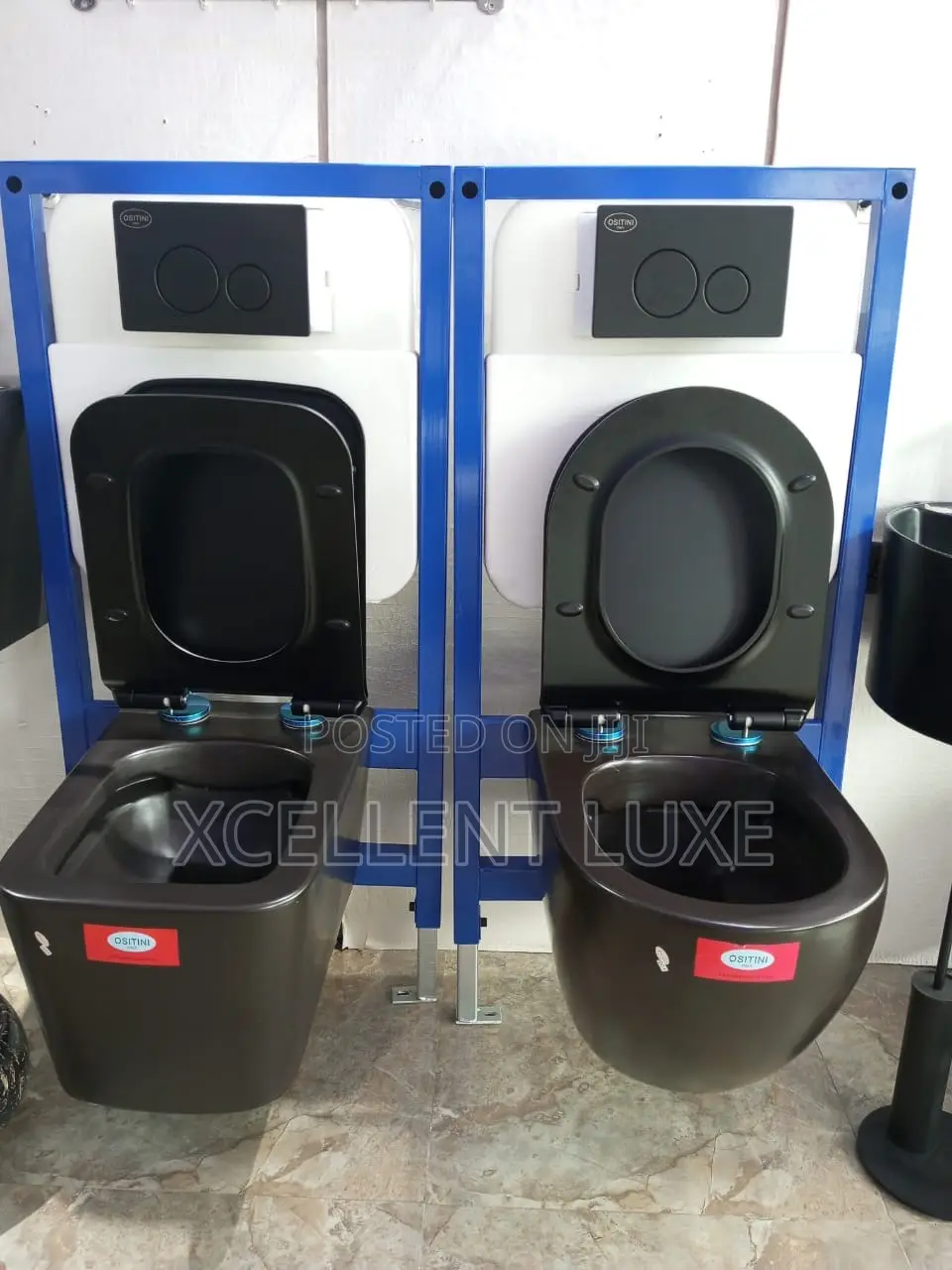 Black Conceal Water Closet (Round and Square)
