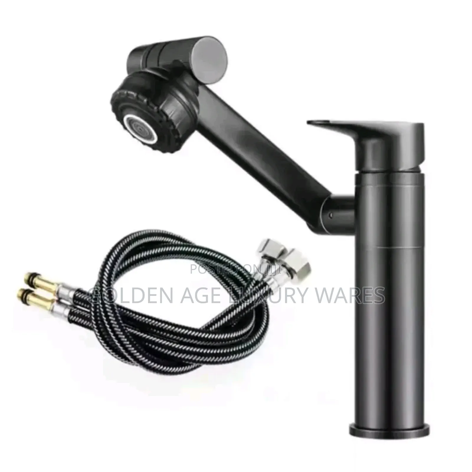 Swerving Basin Mixer Black