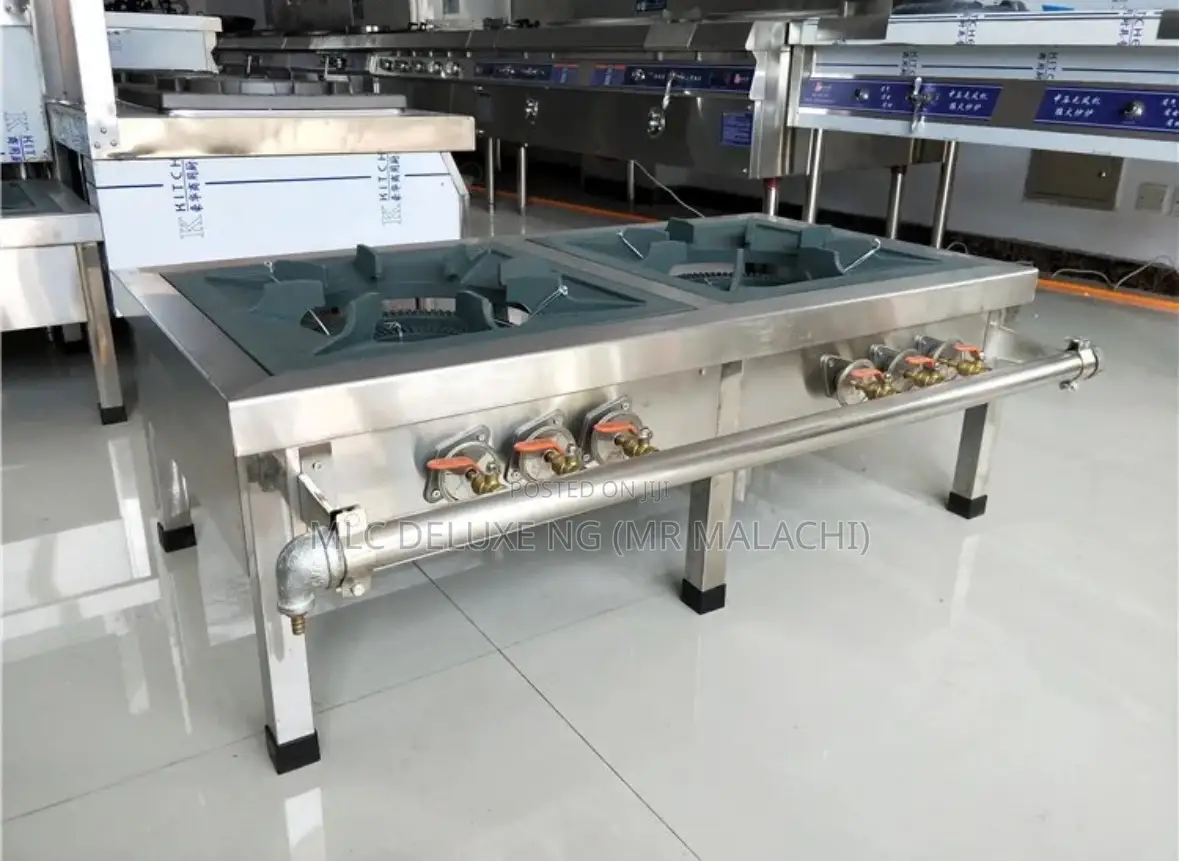 2 Phase Gas Pressure Stock Pot Cooker / 2burners For Big Pot