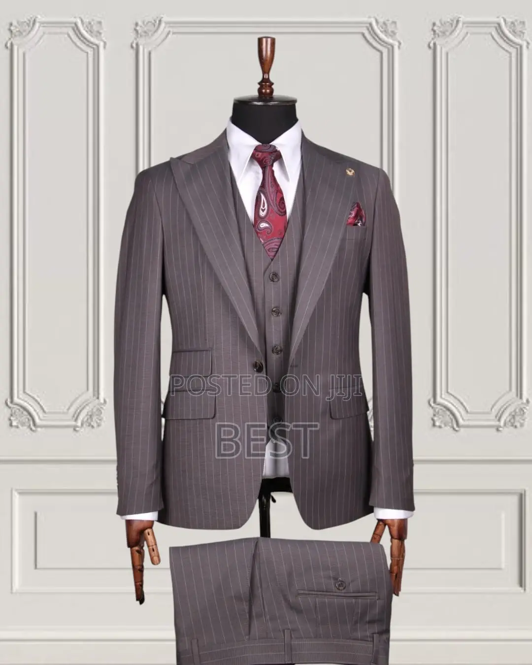 Quality Turkey 3pis Stripes Suits for Men