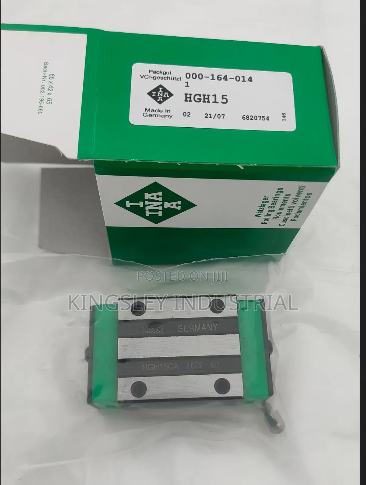Linnea Block Guide Bearing HGH15CA INA