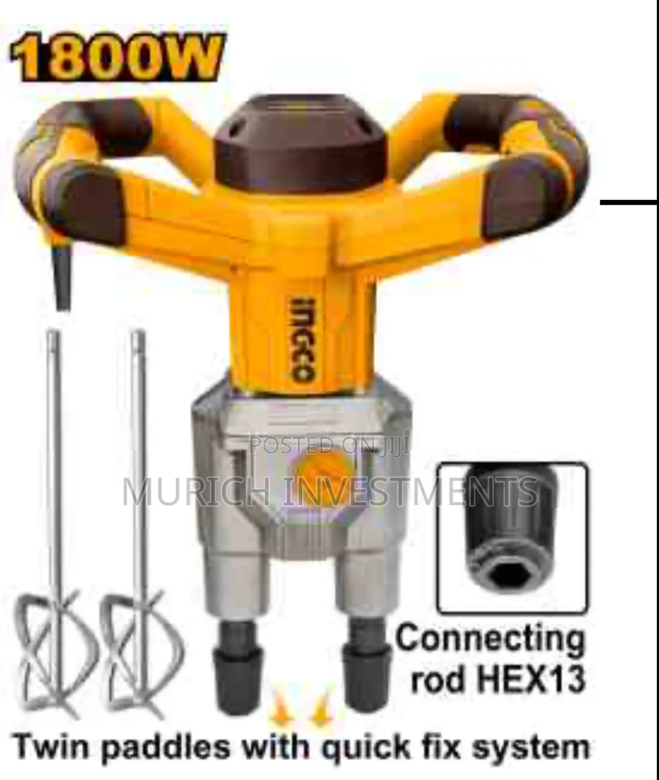 Ingco Mixer 1800w Mx218008 Electric Paint Mixer