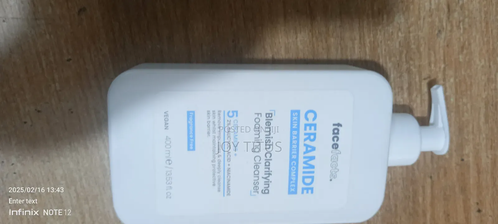 Face Facts Ceramide Blemish Clarifying Foaming Cleanser