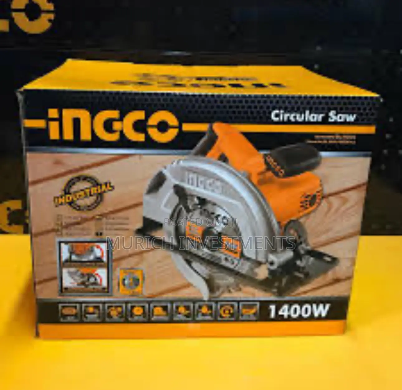 Ingco Circular Saw 1400W - 185mm