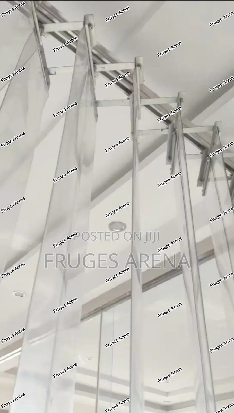 2mm PVC Strip Curtain Kit + 3 Stainless Steel Sliding Rails