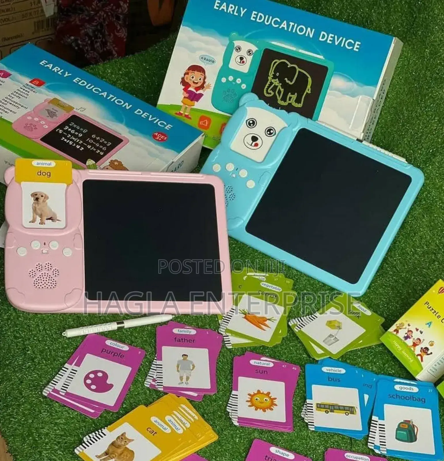 Children Card Reader With LCD Written Pad