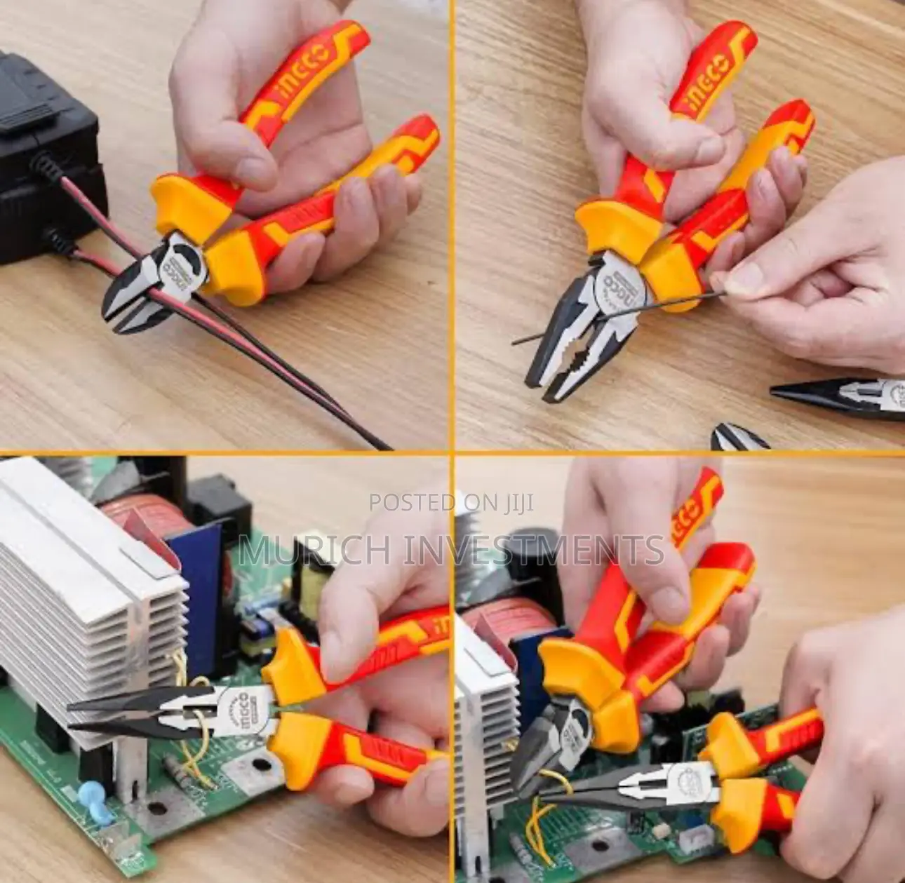 Ingco 3 PCS Insulated Plier Set