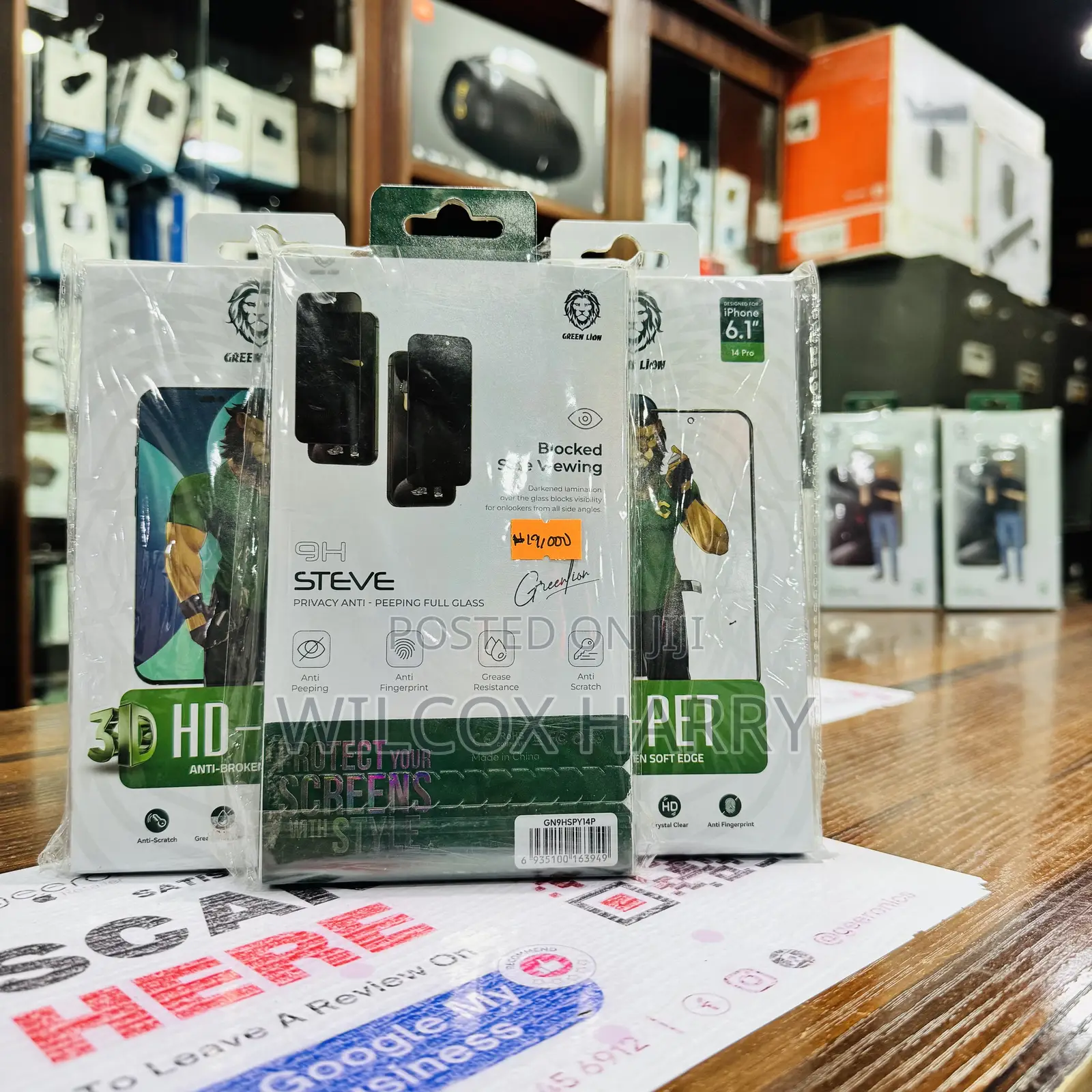 iPhone 14 Pro Screen Guard Original Green Lion