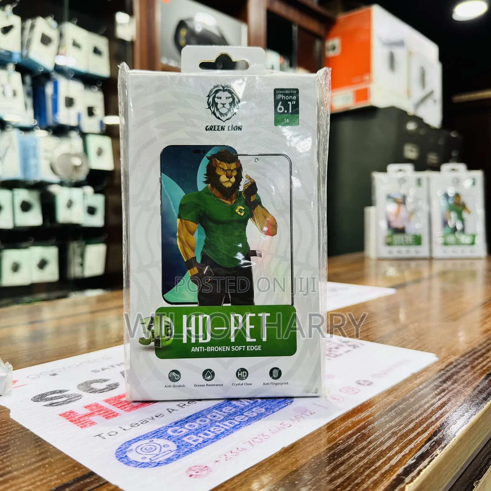 iPhone 14 Screen Guard Original Green Lion