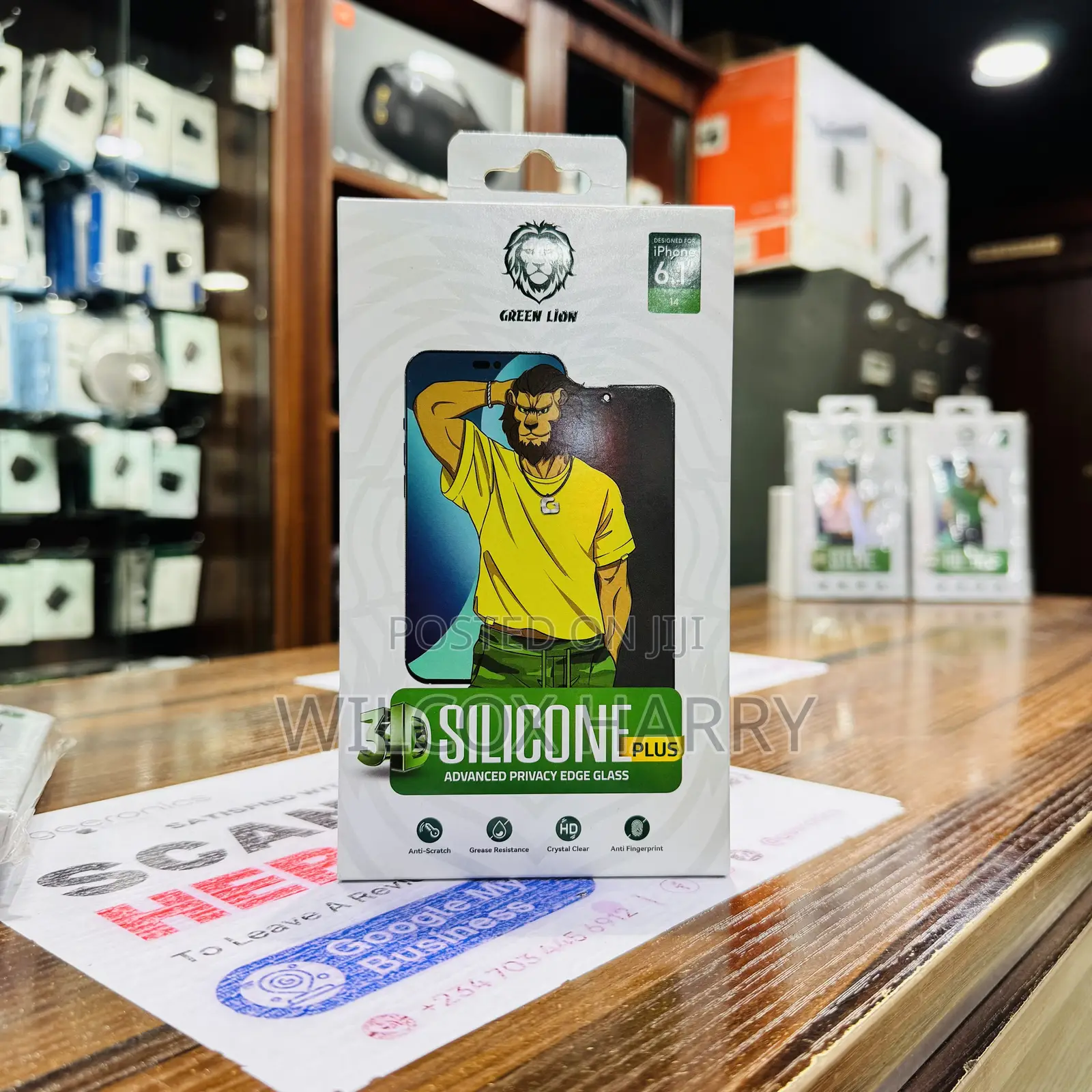 iPhone 14 Screen Guard Original Green Lion
