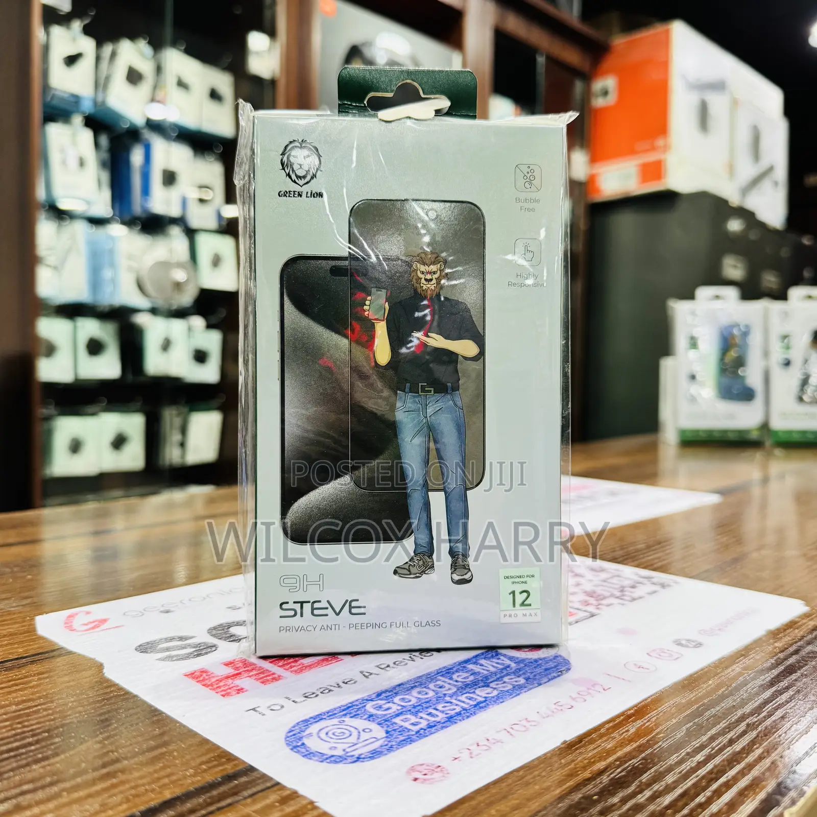 iPhone 12 Pro Max Screen Guard Original Green Lion