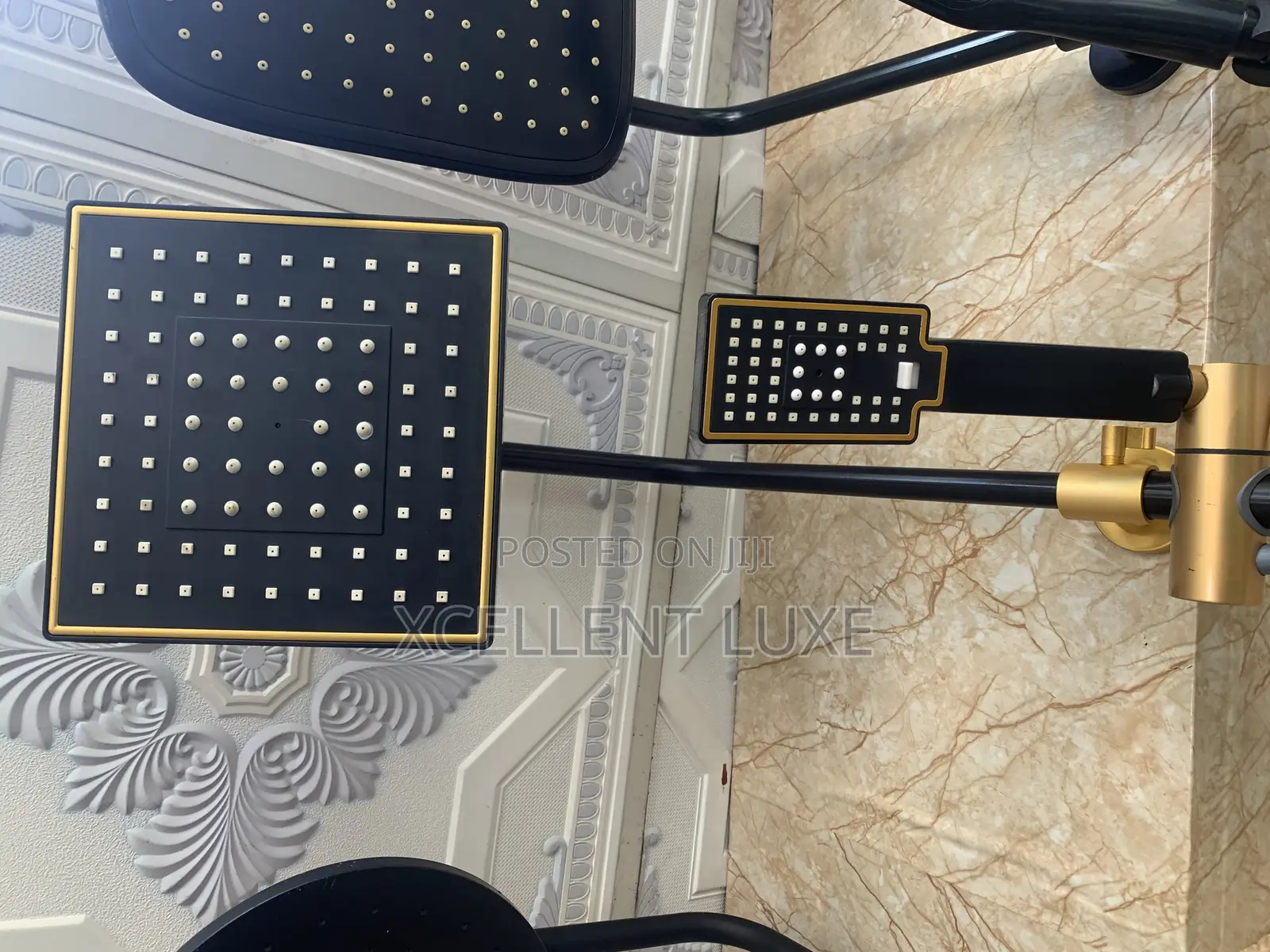 Black and Gold 3 Buttons Shower.