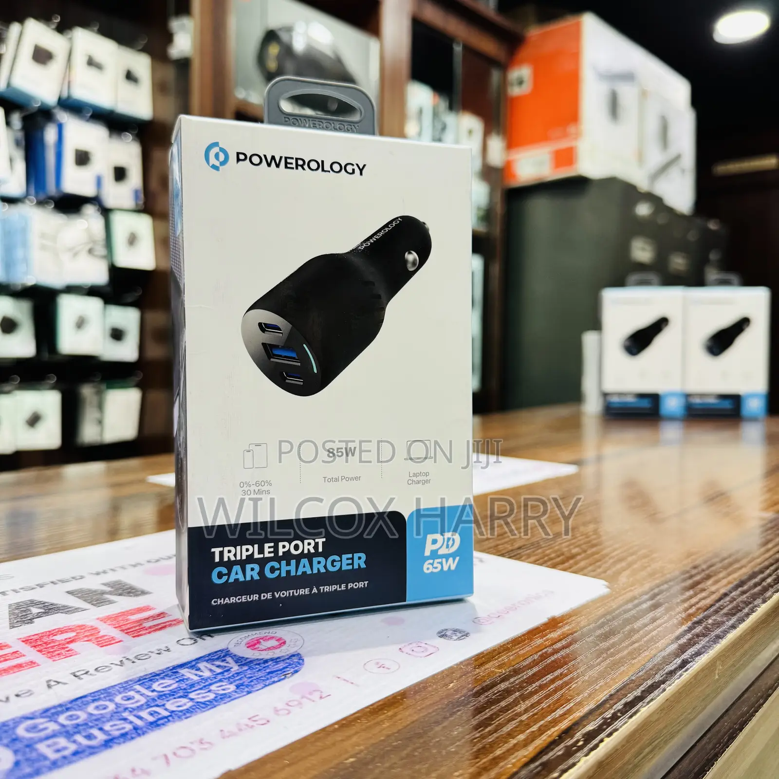 Triple 3 Port Car Charger Powerology