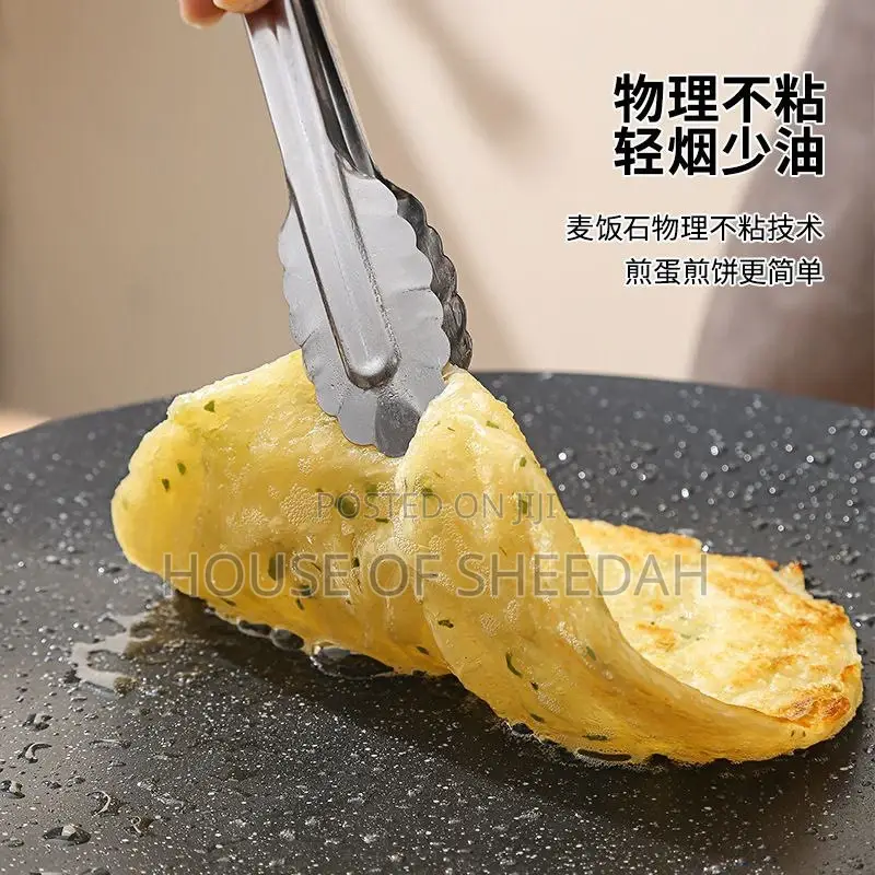 28cm Cast Iron Korean Grill Pan for Indoor /Outdoor Cooking