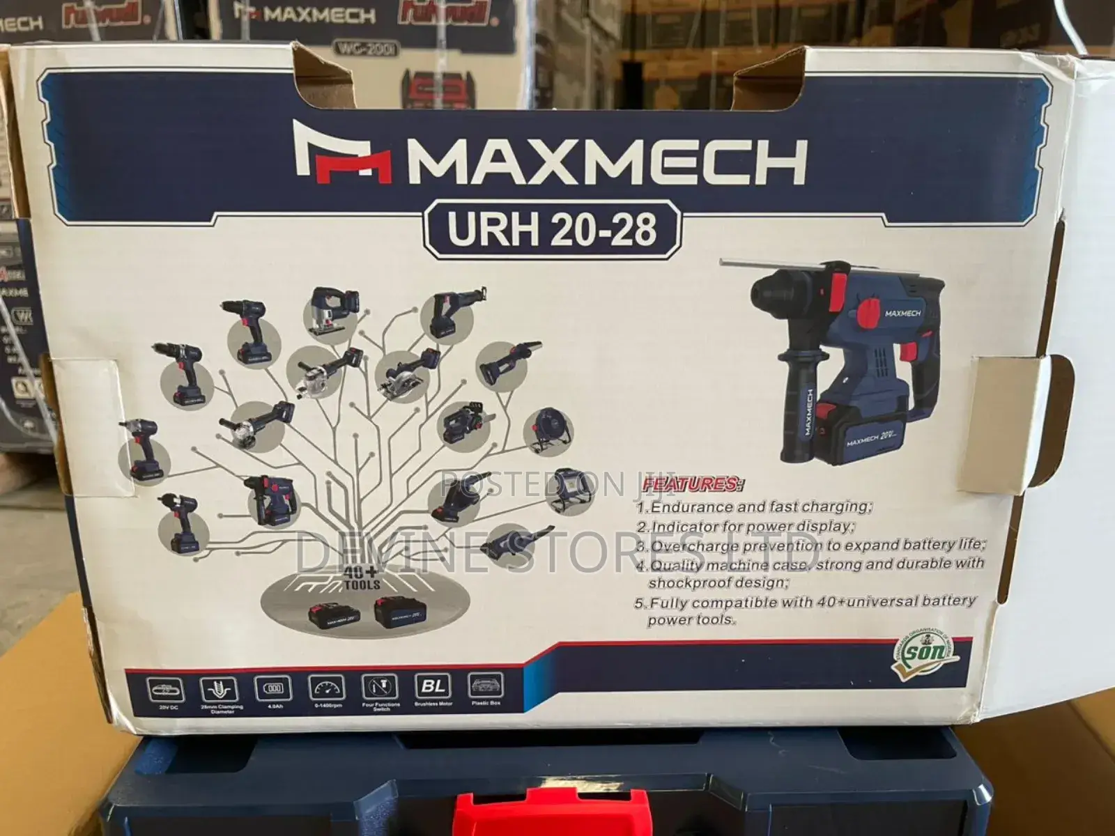 20v Maxmech Cordless Rotary Hammer Drill (26mm)