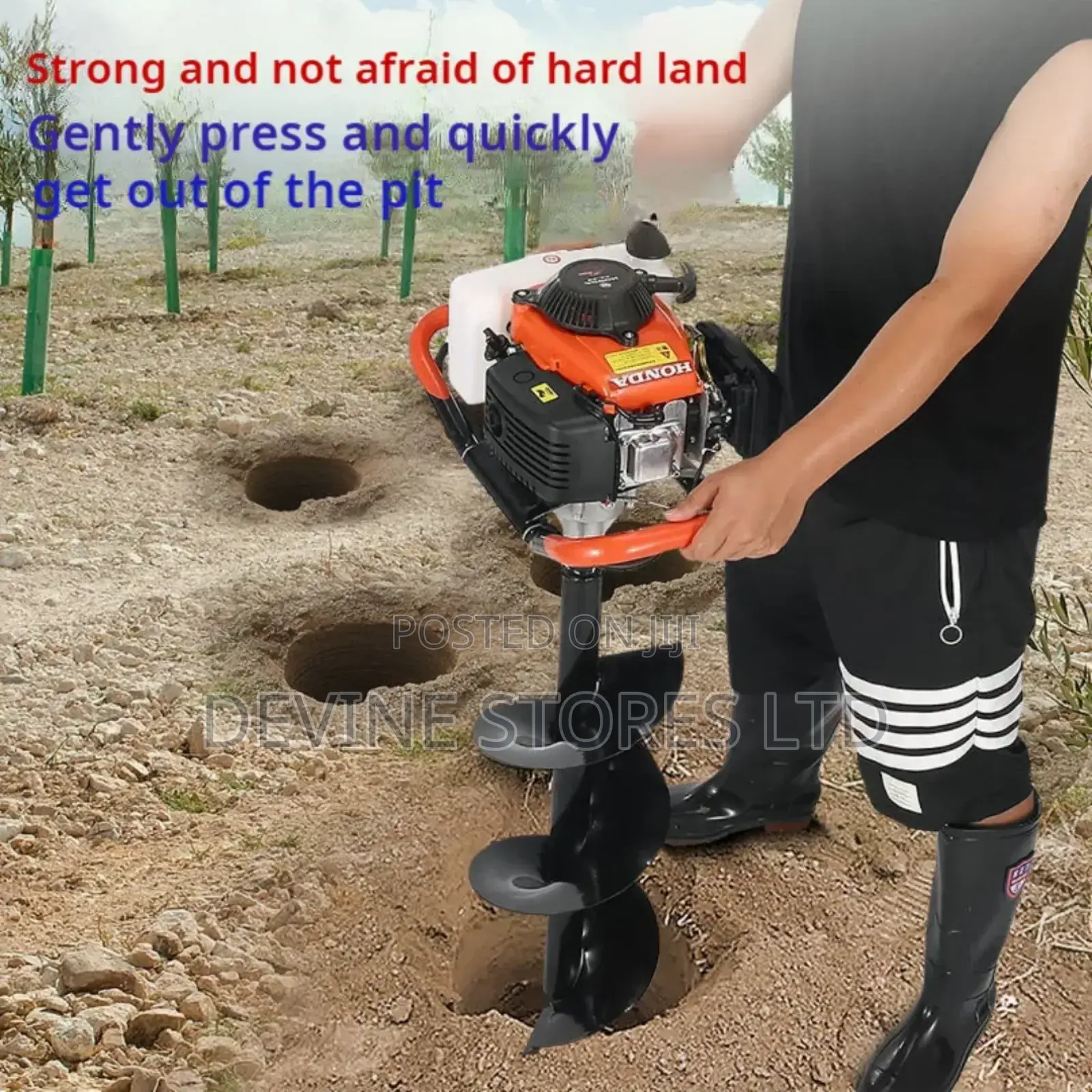 Gasoline Earth Auger Machine