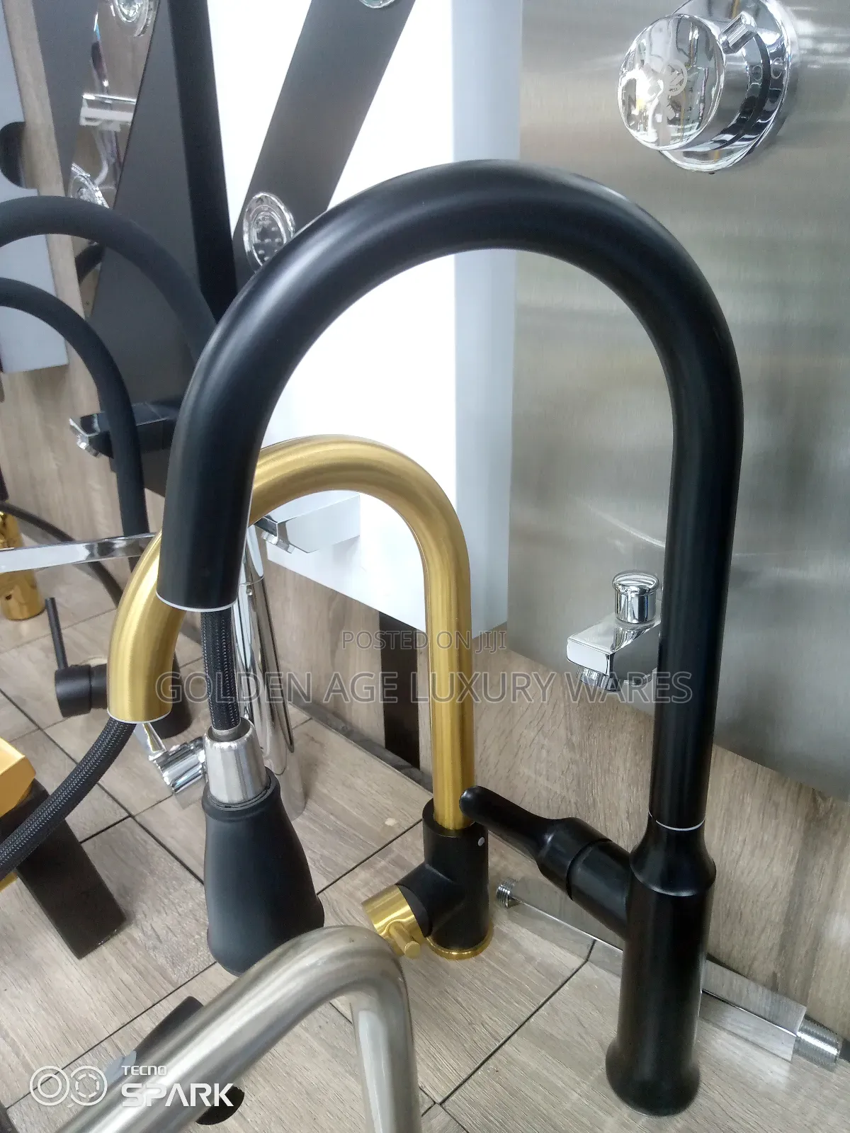 High Quality Black Pullout Kitchen Sink Mixer
